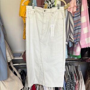 Sanctuary White Midi Pencil Skirt